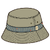 Wavefarer Bucket Hat Water People Waveside: Weathered Stone S 