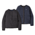 W LW Reversible Down Sweater Cardigan Black L 
