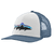 Fitz Roy Trout Trucker Hat White w/Freshwater Blue OS (One Size) 