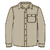 M L/S LW Fjord Flannel Shirt Pelican S 