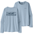 W L/S Cap Cool Daily Shirt - Board Logo Steam Blue - Dark Steam Blue X XS 