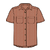 M Back Step Shirt Swell Dobby: Coal Orange S 
