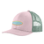 K's Trucker Hat 95 Oval Logo: Picnic Pink OS (One Size) 