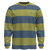M's L/S MW Relax Rocks T-Shirt Heritage Stripe: Swale Green XS 