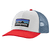 P-6 Logo Trucker Hat White w/Atlas Red OS (One Size) 