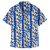 M's Back Step Shirt Squiggles: Oasis Blue S 