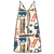W Tidal Threads Romper Sardines: Natural XS 