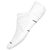 Run Zero Cushion No Show Socks White L (42-45) 