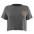 W Radiant Meadow Active Crop Graphic Tee Charcoal Heather XS 