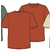 M Daily Tee Coal Orange XS 