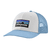 P-6 Logo Trucker Hat White w/Blue Atmosphere OS (One Size) 
