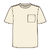 M Trail Harbor Pocket Tee Birch White XS 