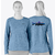 W L/S Cap Cool Daily - Fitz Roy Trout Shore Blue - Light Shore Blue X-Dye XS 