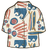 W Tidal Threads Shirt Sardines: Natural XS 