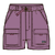 W Outdoor Everyday Shorts Light Violet XS 