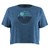 W Horizon View Active Crop Graphic Tee Inkstone Heather XS 