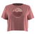 W Horizon View Active Crop Graphic Tee Moab Clay Heather XS 