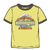 W Great Waves Ringer Tee Lemon Zest XS 