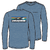 M L/S Cap Cool Daily Shirt - Board Logo Shore Blue - Light Shore Blue X-Dye XS 