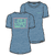 W Cap Cool Daily Shirt - Mother Rays Shore Blue - Light Shore Blue X-Dye XS 