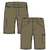 M Sandy Cay Shorts - 9 in. Sage Khaki 28 