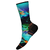 Hike Targ Cush Aurora Accent Print Crew Deep Navy M (38-41) 