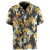M Active Button Down Bronze Glitch Floral S 