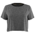 W Active Crop Tee Charcoal Heather XS 
