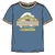 W Great Waves Ringer Tee Shore Blue XS 