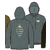 M LW Water People Sets Wildrise Hoody Blue Sage XS 