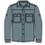 M L/S Self Guided Sun Shirt Blue Sage S 