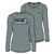 W L/S Cap Cool Daily Shirt - Board Logo Blue Sage - Light Blue Sage X-Dye XS 