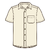 M A/C Shirt Birch White S 