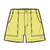 W Retro Cord Shorts Lemon Zest XS 