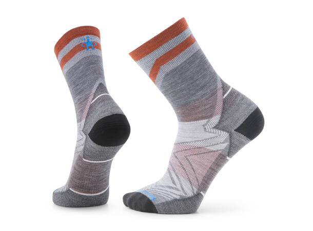 Run Zero Cushion Mid Crew Pattern Socks