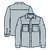 M L/S Self Guided Sun Shirt Crisp Grey L 