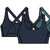 W Shadowlite Mid Impact Adjustable Bra Smolder Blue XS 